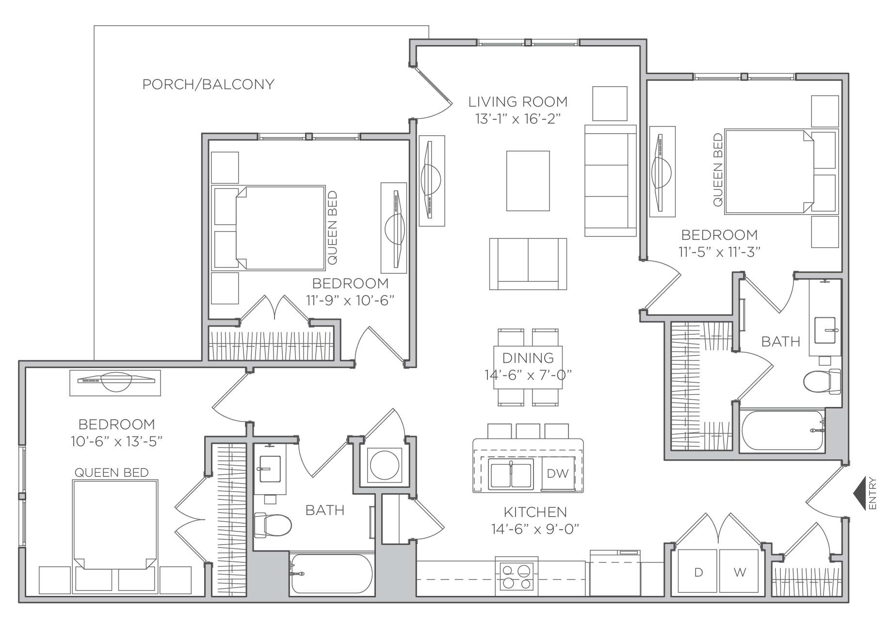 3 Bedroom 2 Bathroom